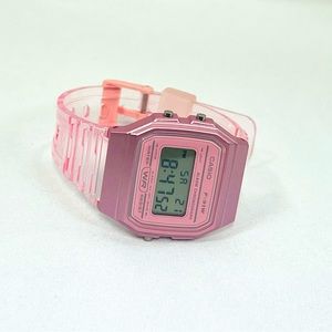 Women’s Pink Plastic Casio Watch